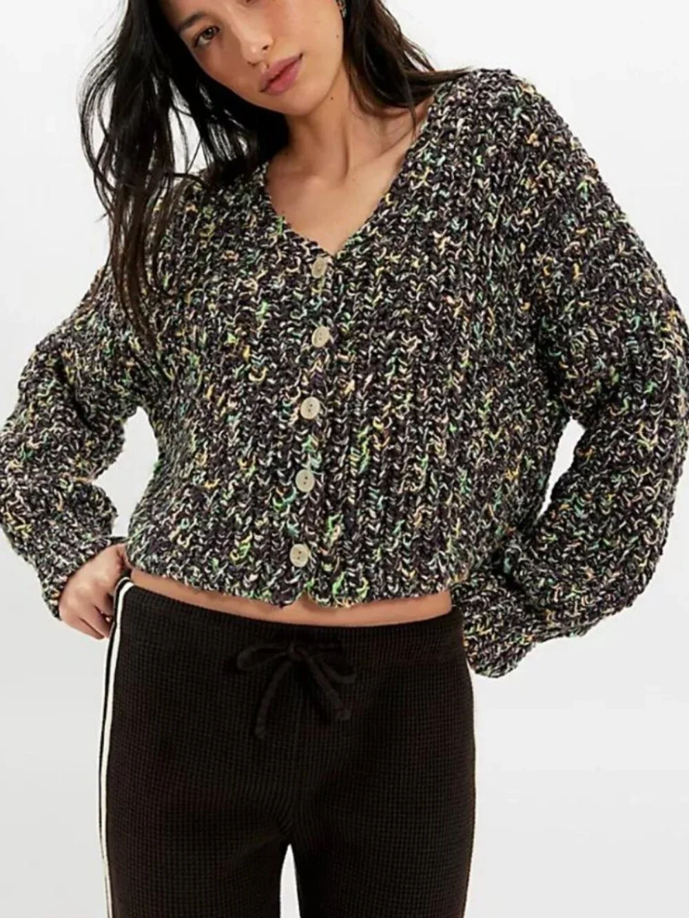 NWT Free People Flea Market Cardi in Camp Rush